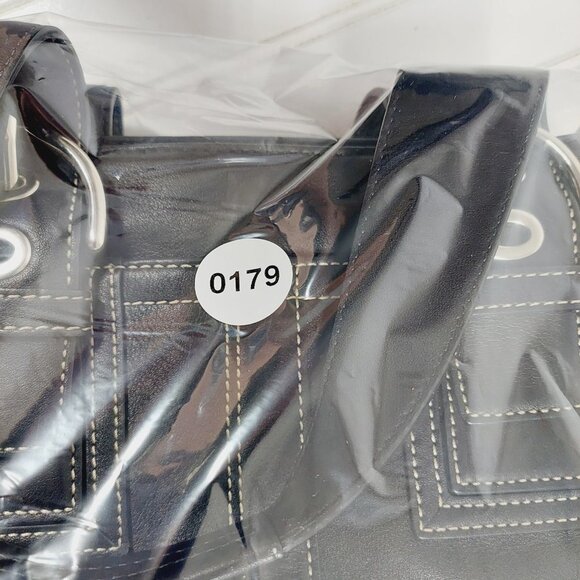 Coach C0873-f12302 Black Leather Satchel 0179 - Picture 11 of 11